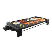 Cecotec Plancha de Asar Eléctrica Tasty&Grill 3000 Blackwater. 2600 W, Resistencia en Forma de M, Termostato Regulable, Apta para lavavajillas, Libre de PFOA y PTFE, Bandeja Recogegrasas