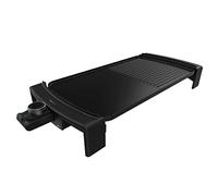 Cecotec Plancha de Asar Eléctrica Tasty&Grill 3000 BlackWater MixGrill. 2600 W, Revestimiento Antiadherente, Superficie Mixta, Termostato Regulable, Apta para Lavavajillas
