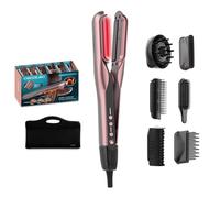 Cecotec Plancha de Pelo con Aire AirLisse 6in1 iTwerk Black