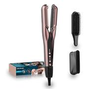 Cecotec Plancha de Pelo con Aire - Doble Placa Calefactora - 2 Accesorios - AirLisse 2in1 ForceDry Duo Black. 1000W, 112000rpm, 3 Modos, Flujo de Aire 13 m/s, Motor Brushless, Función Plasma