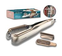 Cecotec Plancha de Pelo con Aire RitualCare Air Lisse 2in1 Champagne. 1000W, Seca y Alisa, Reduce el Daño por Altas Temperaturas, Motor Digital, 106000RPM, Plasma, Cerámica y Queratina