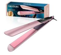 Cecotec Plancha de Pelo Estrecha - Cerámica - Lisse Keratin Essence Cotton Candy. Función HeatMax, 130-230ºC, Revestimiento con Queratina y Aceite de Argán, Cable Giratorio, Bolsa de Viaje