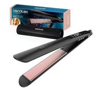 Cecotec Plancha de Pelo Estrecha con Cable Lisse Keratin Essence. Función HeatMax, 130-230ºC, Revestimiento Cerámico con Queratina y Aceite de Argán, Apagado Automático, Incluye Bolsa de Viaje