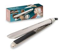 Cecotec Plancha de Pelo Estrecha Lisse 880 HidraProtect. 48W, Turmalina, Revestimiento de Queratina y Aceite de Argán, Función Pro Ionizer, Placas Flotantes 3D, 4 Temperaturas, Indicadores LED