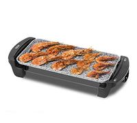 Cecotec Plancha Eléctrica Rock&Water 2000. 1600 W, Revestimiento Piedra RockStone, Termostato regulable, Piezas aptas para lavavajillas, Amplia Superficie de cocinado, Cajetín recogegrasas