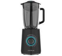 Cecotec Batidora de Vaso Power Black Titanium 2300Max Mix Go. 2300W de Potencia Máxima, 1,5L de Capacidad, 5 Velocidades, 6 Hojas Recubrimiento de Titanio Negro y Jarra Termorresistente