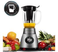 Cecotec Batidora de Vaso Power Black Titanium 2300MAX Mix Go. 2300W de Potencia Máxima, 1,5L de Capacidad, 5 Velocidades, 6 Hojas Recubrimiento de Titanio Negro y Jarra Termorresistente