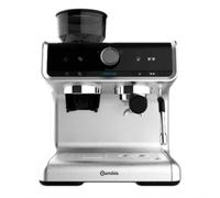 Cecotec Cafetera Express con Brazo con Doble Salida Power Espresso 20 Bares Barista Cream, 1550 W, Depósito de Café en Grano 250g, Molinillo 30 Niveles, Thermoblock, Depósito Agua 2.5 L, Acero Negro