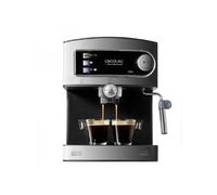 Cecotec Cafetera Express Café Espresso y Cappuccino Power Espresso. 20 Bares de Presión, Vaporizador Orientable, Brazo con Doble Salida, Calientatazas, Capacidad 1,5L, Incluye Cuchara Prensadora