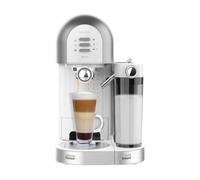 Cecotec Cafetera Semiautomática Power Instant-ccino 20 Chic Serie Bianca. 1470 W, Para Café molido y en cápsulas, 20 Bares, Depósito de Leche 0.7ml, Depósito de Agua 1L, Blanca