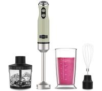 Cecotec Power RetroGreen 1200MAX Crean&Crush Batidora de Mano Retro 4 Cuchillas 0.5L 1200W Verde