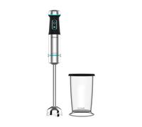 Cecotec Batidora de mano Power TitanBlack 1200 XL. 1200 W, Tecnología CrossBlades con cuchillas de 4 hojas, Pie XL, Campana antisalpicaduras, Selector de velocidad, Incluye vaso 800ml