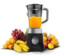 Cecotec Batidora de Vaso Power Black Titanium 1300Max B. 1300 W, 2 Velocidades, Cuchilla de 4 Hojas de Titanio Negro y Jarra de 1,5 L de Capacidad, Función Pulse Tritura y Pulveriza, Picahielo