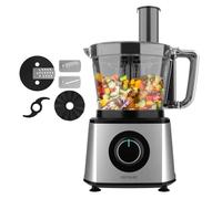 Cecotec Procesador de alimentos Paprika 1300, 2000W de Potencia, Acero Inoxidable, Bowl 3,5 L, 2 Velocidades, 3 Discos de corte, 1 Cuchilla para picar y 1 para amasar