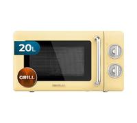 Cecotec ProClean 3110 Retro Microondas con Grill 20L 700W Amarillo