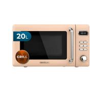 Cecotec microondas digital con grill de 20 l proclean 5110 retro beige