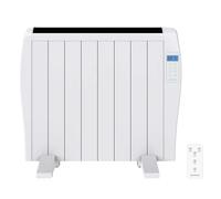 Cecotec Radiador Eléctrico Bajo Consumo Ready Warm 1800 Thermal 8 Elementos, 1200W, De pared o pie, 3 Modos, Temporizador, Mando a Distancia, Pantalla LED, Blanco