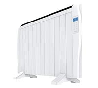 Cecotec Radiador Eléctrico Bajo Consumo Ready Warm 2500 Thermal. 12 Elementos, 1800W, De pared o pie, 3 Modos, Temporizador, Mando a Distancia, Pantalla, Blanco