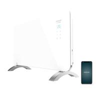 Cecotec Radiador Eléctrico Bajo Consumo Ready Warm 6700 Crystal Connection. Wifi, 1500 W, Termostato Regulable, Temporizador, Soporte de pie, Protección sobrecalentamiento, Blanco