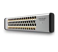 Cecotec 05323 calefactor eléctrico Interior Negro, Acero inoxidable 1200 W Calefactor eléctrico de cuarzo