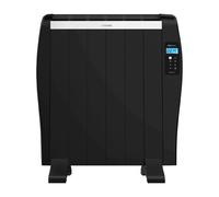 Cecotec Radiador Eléctrico Bajo Consumo ReadyWarm 1200 Thermal Black. 6 Elementos, 900 W, De Pared o de Pie, Temporizador, Mando a Distancia, Pantalla LCD, 10 m2