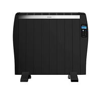 Cecotec Radiador Eléctrico Bajo Consumo ReadyWarm 1800 Thermal Black. 8 Elementos, 1200 W, De Pared o de Pie, Temporizador, Mando a Distancia, Pantalla LCD, 15 m2