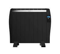 Cecotec Radiador Eléctrico Bajo Consumo ReadyWarm 1800 Thermal Black. 8 Elementos, 1200 W, De Pared o de Pie, Temporizador, Mando a Distancia, Pantalla LCD, 15 m2