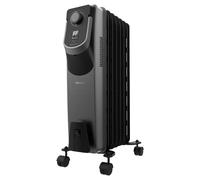 Cecotec Radiador Eléctrico de Aceite ReadyWarm 7000 Space 360 Black. 7 Módulos, Bajo Consumo, 1500 W, 3 Niveles, Recogecables, Tecnología 360, Sistema de Seguridad, 18 m2