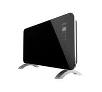 Cecotec Radiador Eléctrico Bajo Consumo Ready Warm 6720 Crystal Connection. Wifi, 1500 W, Termostato Regulable, Temporizador, Soporte de Pie, Protección Sobrecalentamiento, Negro, 13 x 80.5 x 47 cm