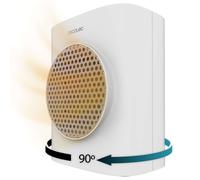 Cecotec Calefactor Cerámico de Sobremesa ReadyWarm 1570 Max Ceramic Rotate Smart. 1500 W, Ceramic Technology, Pantalla Táctil, Termostato RegulableBlanco | Oscilación