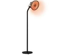 Cecotec Calefactor de exterior ReadyWarm 21000 Carbon Focus Con 2100 W, resistencia de carbón, 3 niveles de potencia, protección IP24 e inclinación ajustable, 20 m2