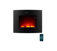 Cecotec - ReadyWarm 2650 Curved Flames Connected Interior Chimenea eléctrica de pared Eléctrico Negro