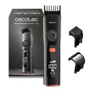 Cecotec Recortadora de Barba PrecisionCare Barber Elite. Barbero con Cuchillas de Acero Inoxidable, Autonomía 120mins, Corte Preciso, 2 Peines 1-8mm y 9-16mm, Pantalla, IPX6, Carga Rápida