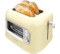 Cecotec RetroVision Yellow Tostadora con Ventana de Cristal y Diseño Retro 700W