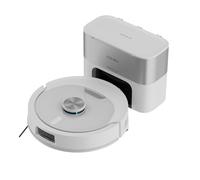 Cecotec Robot Aspirador - Base Autovaciado 3L - Navegación Láser - 2500Pa - Conga Y80 Pearl. Autonomía 240mins en Modo Eco, Cepillo Silicona, Ideal Casas con Mascotas, Bluetooth y WiFi, Incluye 1 Mopa