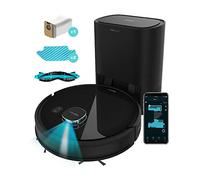 Cecotec Robot Aspirador con Base de Autovaciado Conga 7290 Eternal Home X-Treme. Tecnología Láser, Potencia de Succión 3000 Pa, Cepillo Multifunción, Control App y Asistente Virtual Alexa, 2 Mopas