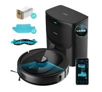 Cecotec Robot Aspirador con Base de Autovaciado Conga 7490 Immortal Home Genesis. Navegación Láser, 3000 Pa, Autonomía 120 mins, App, Cepillo Multifunción, Detección de Bolsa Automática de 3 L