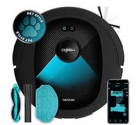 Cecotec Robot Aspirador y Friegasuelos Conga 8490 Ultimate Ultra Power. Navegación Láser, App, Barre, Aspira, Friega y Pasa la Mopa, 7000 Pa, hasta 170 Min Autonomía, Cepillo Central de Silicona