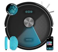 Cecotec Robot Aspirador y Friegasuelos Conga M70. Navegación Láser, 20000Pa de Presión de Succión, Batería de 4500 mAh, Cepillo de Silicona Especial Mascotas, Cobertura hasta 180m²