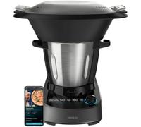 Cecotec Robot de Cocina Multifunción Mambo 11090. 1600 W, 37 Funciones, APP, Báscula y Jarra de 3,3 Litros de Acero inoxidable apta para Lavavajillas, Recetario y Accesorios