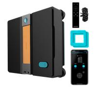 Cecotec Robot Limpiacristales con App y Mando Conga Windroid W50 Double Spray. Pulveriza, Limpia y Seca, 6300Pa, Diseño Cuadrado, 2 Mopas y 4 Sprays, 5 Modos, Doble Sistema de Seguridad