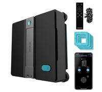 Cecotec Robot Limpiacristales con App y Mando Conga Windroid W50 Double Spray. Pulveriza, Limpia y Seca, 6300Pa, Diseño Cuadrado, 4 Mopas y 4 Sprays, 5 Modos, Doble Sistema de Seguridad