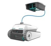 Cecotec Robot Limpiapiscinas Conga Pooldroid 10000 TotalClean AquaSkater | Fondos, Paredes, Línea de Flotación y Superficie, 300m2, Limpieza Ordenada, Autonomía 150mins, Capacidad 4L, App y Mando