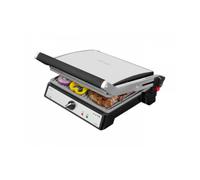 Cecotec Parrilla Eléctrica Rock?nGrill 2400 UltraRapid de 2400W de Potencia, Revestimiento de Piedra RockStone, Apertura de 180º y Placa Superior Flotante.