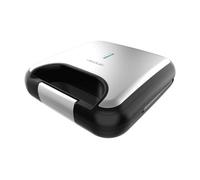 Sandwichera de 2 sándwiches con acabados en acero inoxidable, 800 w d