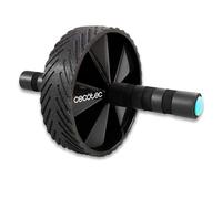 Cecotec Rueda Abdominal Small Fitness DrumFit AB Wheel, Entrenamiento funcional, Agarres antideslizantes ComfortFit & SweatProof, Esterilla Goma EVA, SilenceFit, Máximo 200kg