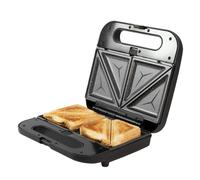 Cecotec Sandwichera con Placa Intercambiables Rock'n Toast 1000 3in1. 800 W Capacidad 2 Sándwiches Acabados Acero Inox Revestimiento de Piedra
