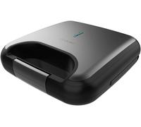 Cecotec Sandwichera Rock’nToast Combo. 800 W, 2 Sándwiches con Acabados en Acero Inoxidable, 3 Placas Intercambiables con Revestimiento Antiadherente, Libre de PFOA, Asa Tacto Frío