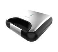 Cecotec Sandwichera Rock'nToast Classic +. 800 W, 2 Sándwiches con Acabados en Acero Inoxidable, Placas Triangulares con Revestimiento Antiadherente, Libre de PFOA, Asa Tacto Frío