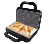 Cecotec Sandwichera Rock'nToast Deep Classic, 1000 W, Mayor amplitud, Placa triangulares, Tostado uniforme, Revestimiento RockStone, Capacidad 2 Sándwiches, Libre de PFOA
